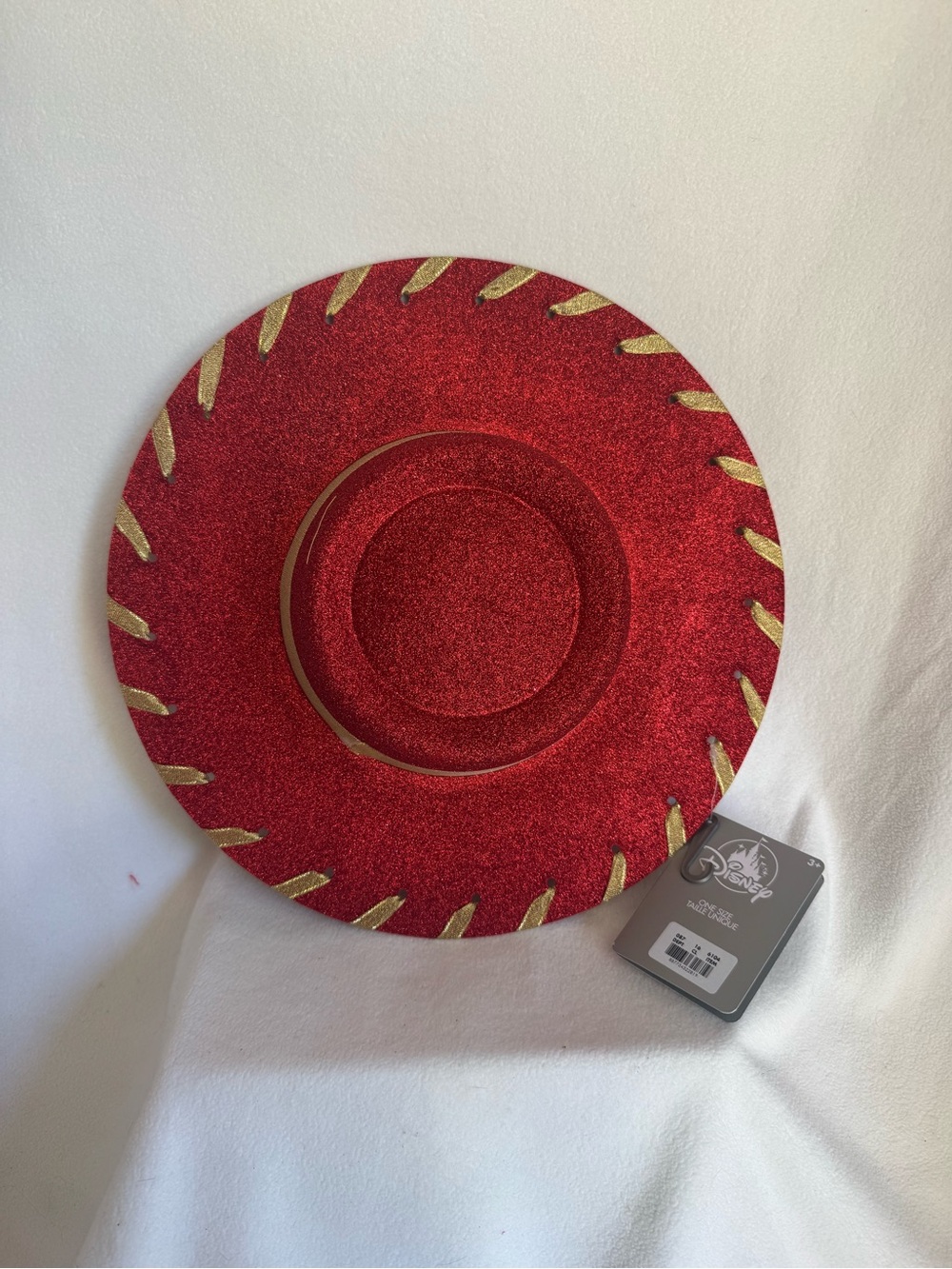 Disney Toy Story Jessie Kids Cowgirl Hat Red Gold Halloween Costume NWT